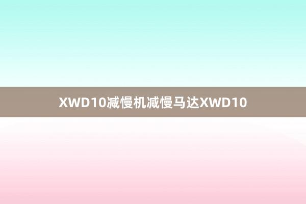 XWD10减慢机减慢马达XWD10